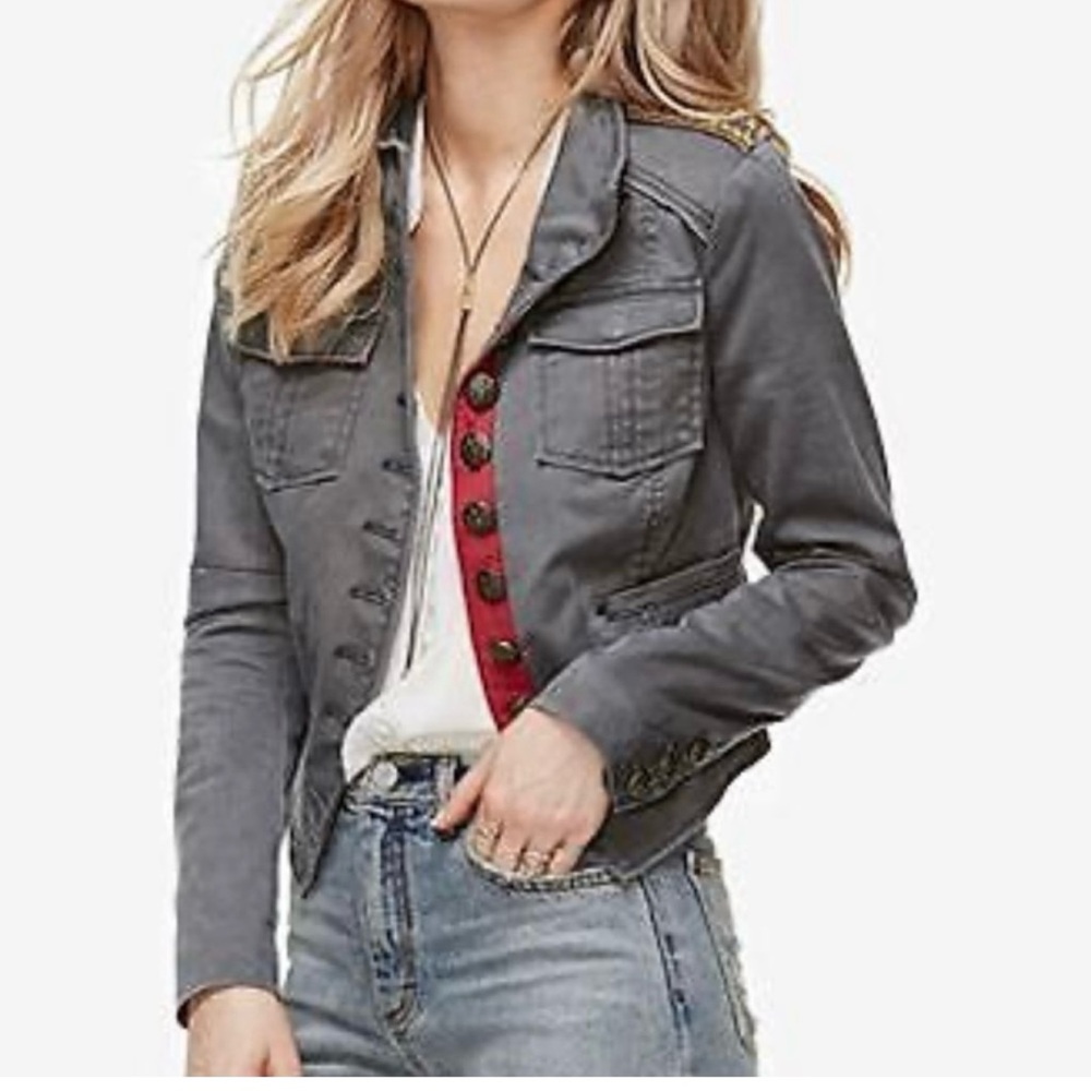 Free People Military Jacket XS - Picture 2 of 11